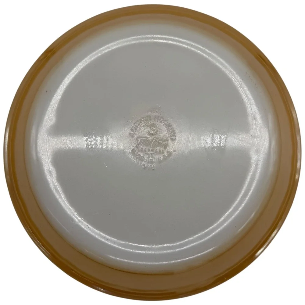 Anchor Hocking Fire King Peach Luster Pie Plate Baking‎ Dish